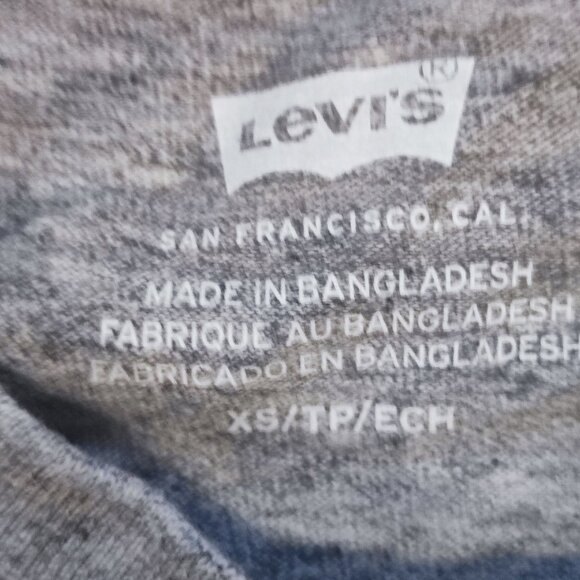 Levi's short sleeve T-shirt grey women's size XS - Picture 4 of 5